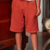Bermuda Shorts-Sergent Major Red BERMUDA