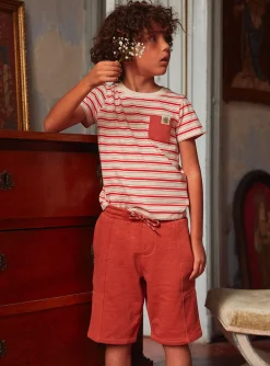 Bermuda Shorts-Sergent Major Red BERMUDA