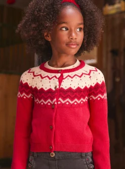 Knitwear, Sweater, Cardigan-Sergent Major Red CARDIGAN