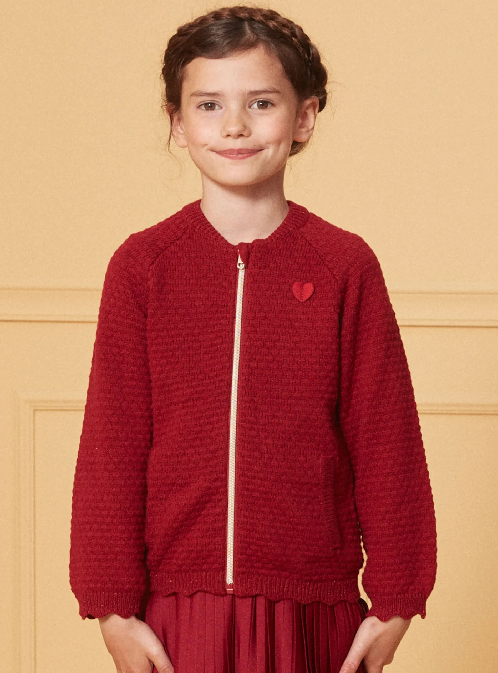Knitwear, Sweater, Cardigan-Sergent Major Red CARDIGAN