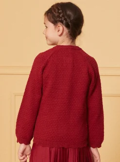 Knitwear, Sweater, Cardigan-Sergent Major Red CARDIGAN