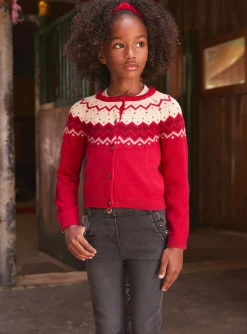 Knitwear, Sweater, Cardigan-Sergent Major Red CARDIGAN