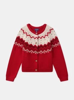 Knitwear, Sweater, Cardigan-Sergent Major Red CARDIGAN