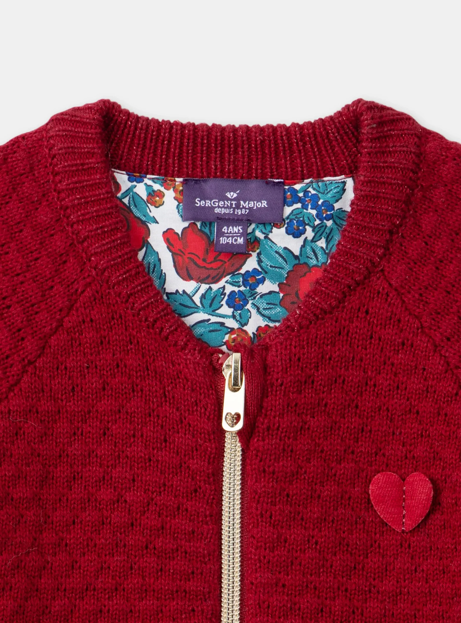 Knitwear, Sweater, Cardigan-Sergent Major Red CARDIGAN