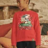 Knitwear, Sweater, Cardigan-Sergent Major Red Christmas sweatshirt