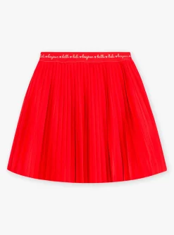 Skirt, Shorts-Sergent Major Red jersey pleated skirt