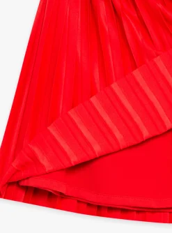 Skirt, Shorts-Sergent Major Red jersey pleated skirt