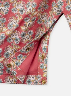 Romper, Jumpsuit & Outfit | Romper, Jumpsuit & Outfit-Sergent Major Red jumpsuit with a floral print collar