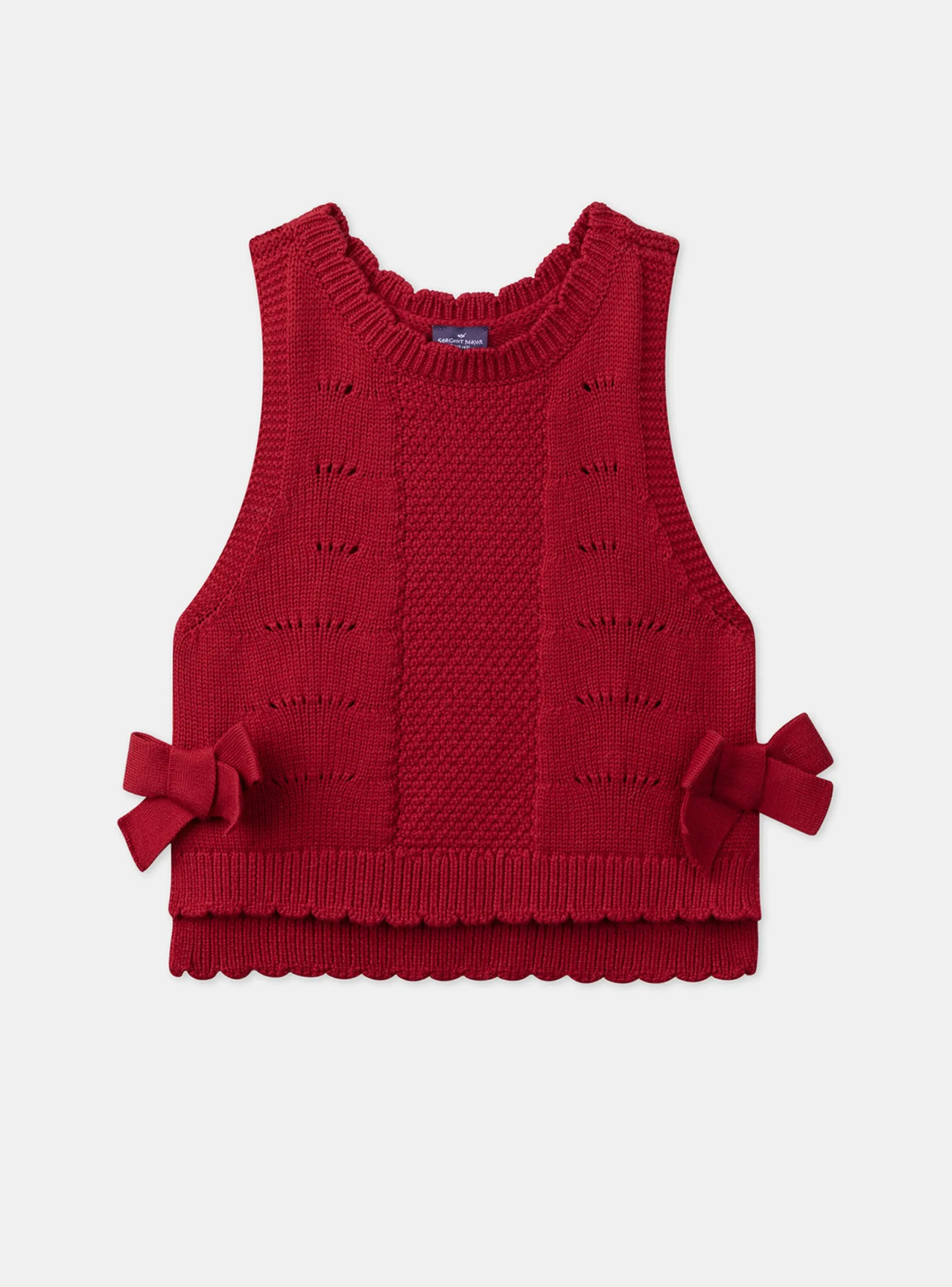 Knitwear, Sweater, Cardigan-Sergent Major Red PULLOVER SS