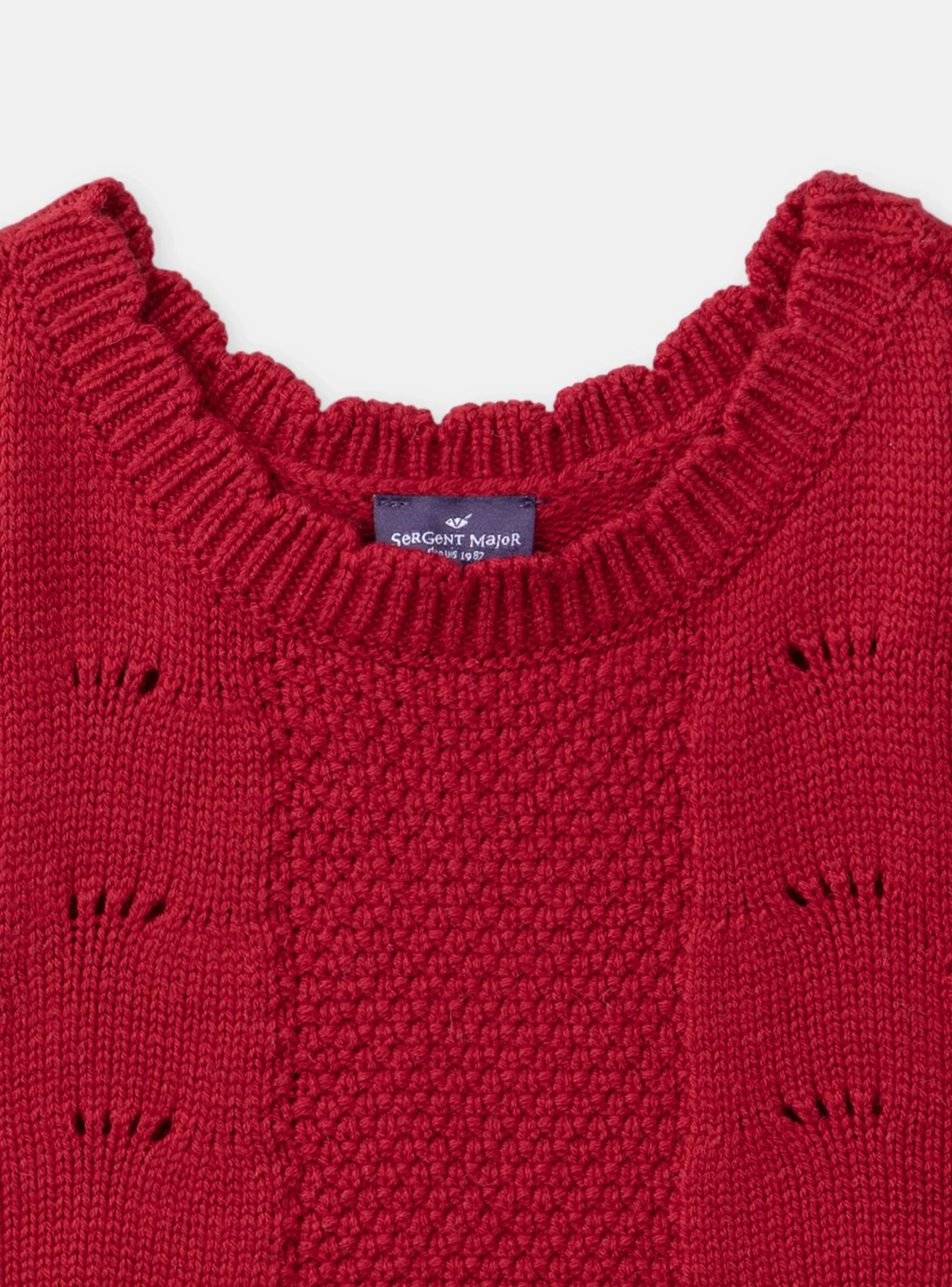 Knitwear, Sweater, Cardigan-Sergent Major Red PULLOVER SS