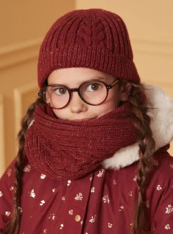 Beany, Scarf, Gloves-Sergent Major Red SNOOD