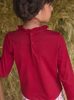 Shirt, T-shirt-Sergent Major Red TEE SHIRT LS