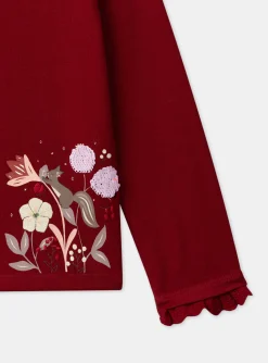 Shirt, T-shirt-Sergent Major Red TEE SHIRT LS