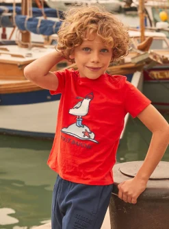 T-shirt, Polo Shirt-Sergent Major Red TEE SHIRT SS