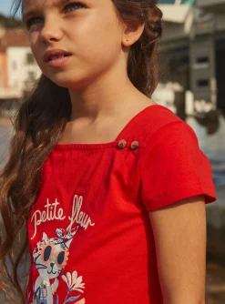 Shirt, T-shirt-Sergent Major Red TEE SHIRT SS
