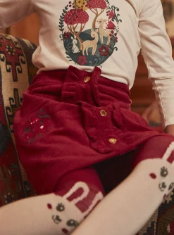 Skirt, Shorts-Sergent Major Red velvet skirt