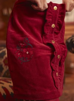 Skirt, Shorts-Sergent Major Red velvet skirt