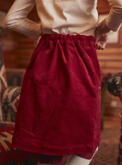 Skirt, Shorts-Sergent Major Red velvet skirt