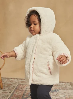 Coat, Jacket | Coat, Jacket-Sergent Major Reversible ecru and pink hooded coat