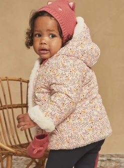 Coat, Jacket | Coat, Jacket-Sergent Major Reversible ecru and pink hooded coat
