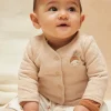 Coat, Cardigan-Sergent Major Reversible jacket beige and ecru in tubic and jersey