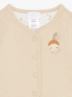 Coat, Cardigan-Sergent Major Reversible jacket beige and ecru in tubic and jersey