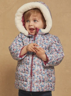 Coat, Jacket | Coat, Jacket-Sergent Major Reversible pink hooded down jacket