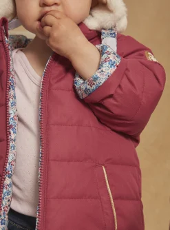 Coat, Jacket | Coat, Jacket-Sergent Major Reversible pink hooded down jacket