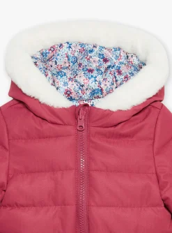 Coat, Jacket | Coat, Jacket-Sergent Major Reversible pink hooded down jacket