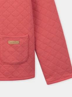 Knitwear, Sweater, Cardigan-Sergent Major Reversible red quilted tube-knit jacket
