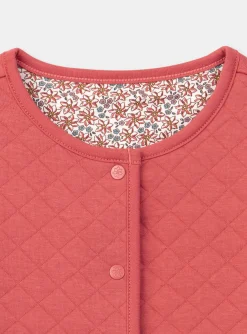 Knitwear, Sweater, Cardigan-Sergent Major Reversible red quilted tube-knit jacket