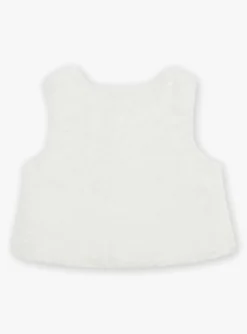 Knitwear, Sweater, Cardigan | Knitwear, Sweater, Cardigan-Sergent Major Reversible sleeveless ecru cardigan