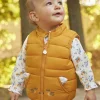 Coat, Jacket | Coat, Jacket-Sergent Major Reversible yellow amber sleeveless down jacket