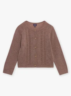 Knitwear, Sweater, Cardigan-Sergent Major Rosewood openwork cardigan
