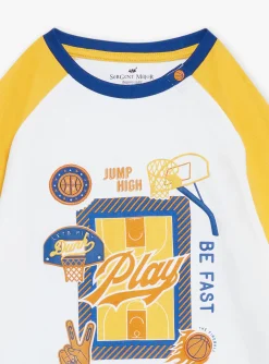 Pajamas-Sergent Major Royal blue and yellow jersey pyjamas