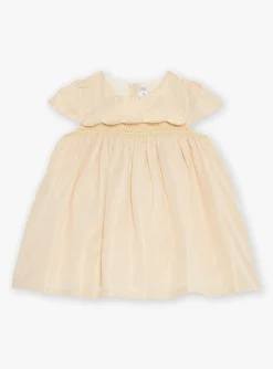 Dress | Dress-Sergent Major Sequined gold dress with short sleeves