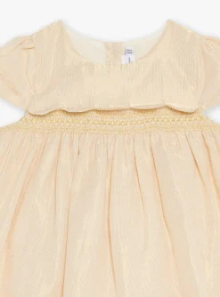 Dress | Dress-Sergent Major Sequined gold dress with short sleeves