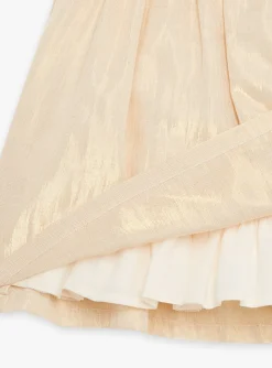 Dress | Dress-Sergent Major Sequined gold dress with short sleeves