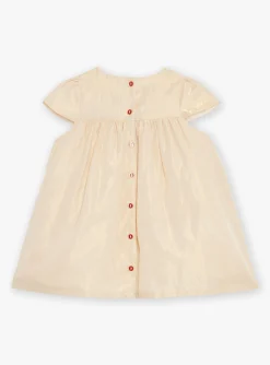 Dress | Dress-Sergent Major Sequined gold dress with short sleeves