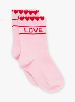 Underwear, Socks, Tights-Sergent Major Set of 3 pairs of red, pink and ecru socks
