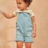 Romper, Jumpsuit & Outfit | Romper, Jumpsuit & Outfit-Sergent Major Short denim dungarees with embroidery