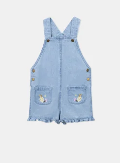 Romper, Jumpsuit & Outfit | Romper, Jumpsuit & Outfit-Sergent Major Short denim dungarees with embroidery