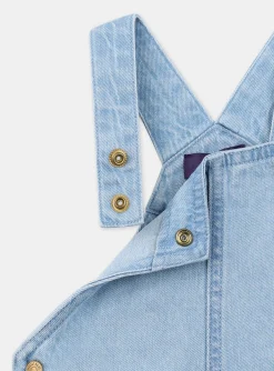 Romper, Jumpsuit & Outfit | Romper, Jumpsuit & Outfit-Sergent Major Short denim dungarees with embroidery