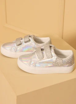 Shoes-Sergent Major Silver LEATHER BASKET