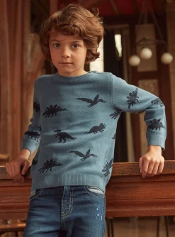 Knitwear, Sweater, Cardigan-Sergent Major Sky blue PULLOVER