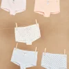 Underwear, Socks, Tights-Sergent Major 5 sky, ecru, pink and orange shortys with hearts and flowers prints and fairy dancer motifs