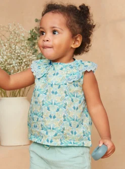 T-shirts & Shirts | T-shirts & Shirts-Sergent Major Sleeveless Ivory Printed Blouse