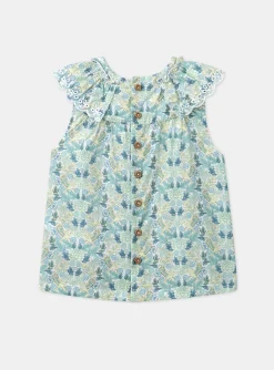 T-shirts & Shirts | T-shirts & Shirts-Sergent Major Sleeveless Ivory Printed Blouse