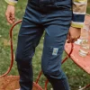 Trousers, Jeans-Sergent Major Slim-fit pants in petrol blue