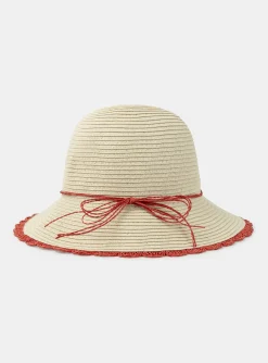 Hat, Scarf-Sergent Major Straw hat